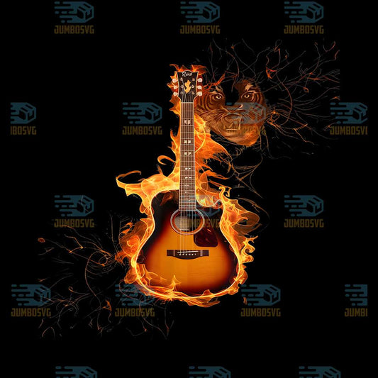 Guitarist-Musician-Guitar-On-Fire-Best-Cool-Music-Lover-Png