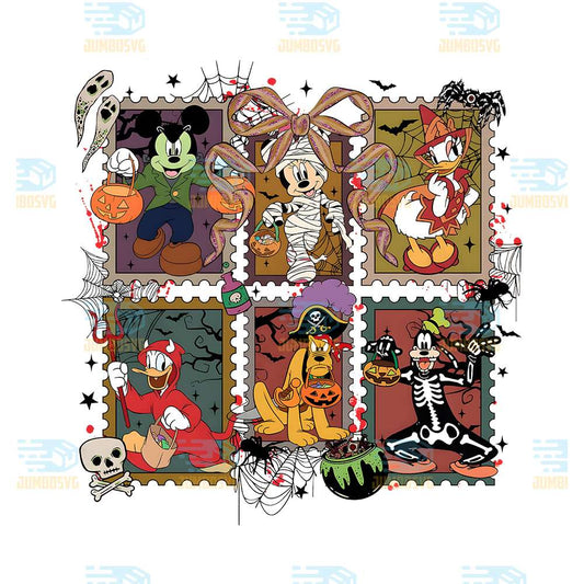 Halloween-Cartoon-Mouse-And-Friends-Character-Png