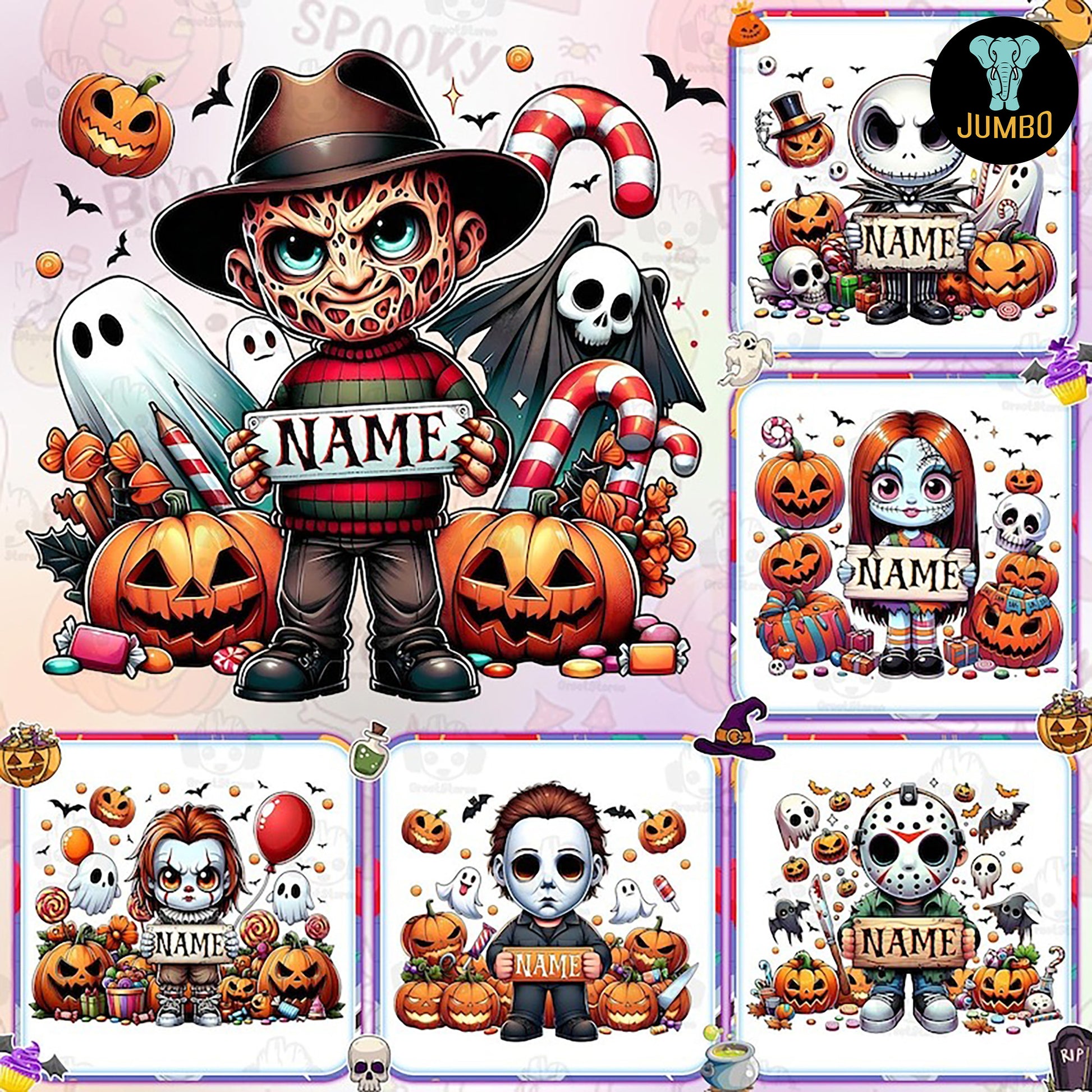 HalloweenCartoonCustomBundlePng1