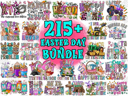 Happy Easter Day Mega Bundle PNG File, Easter PNG, 215 png, Happy Easter Bundle PNG, Bundle Png, Easter Life Png, sublimate designs download.1