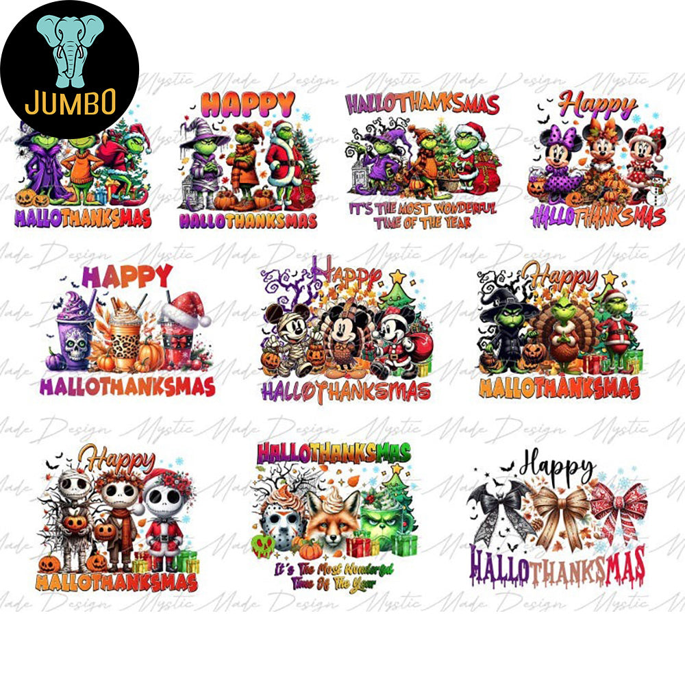 Happy Hallothanksmas Png Bundle 1 - Jumbosvg