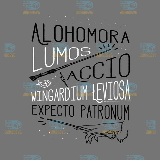 Harry-Potter-Alohomora-Lumos-Accio-Wingardium-Leviosa-Expecto-Patronum-Png