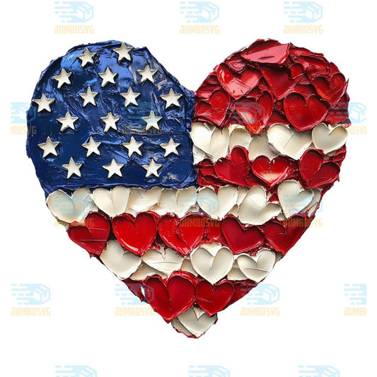 Heart-America-4th-Of-July-Png