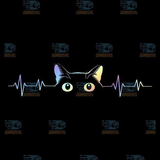 Heartbeat-Cat-Lover-Animal-Silhouette-Cute-Cat-Png