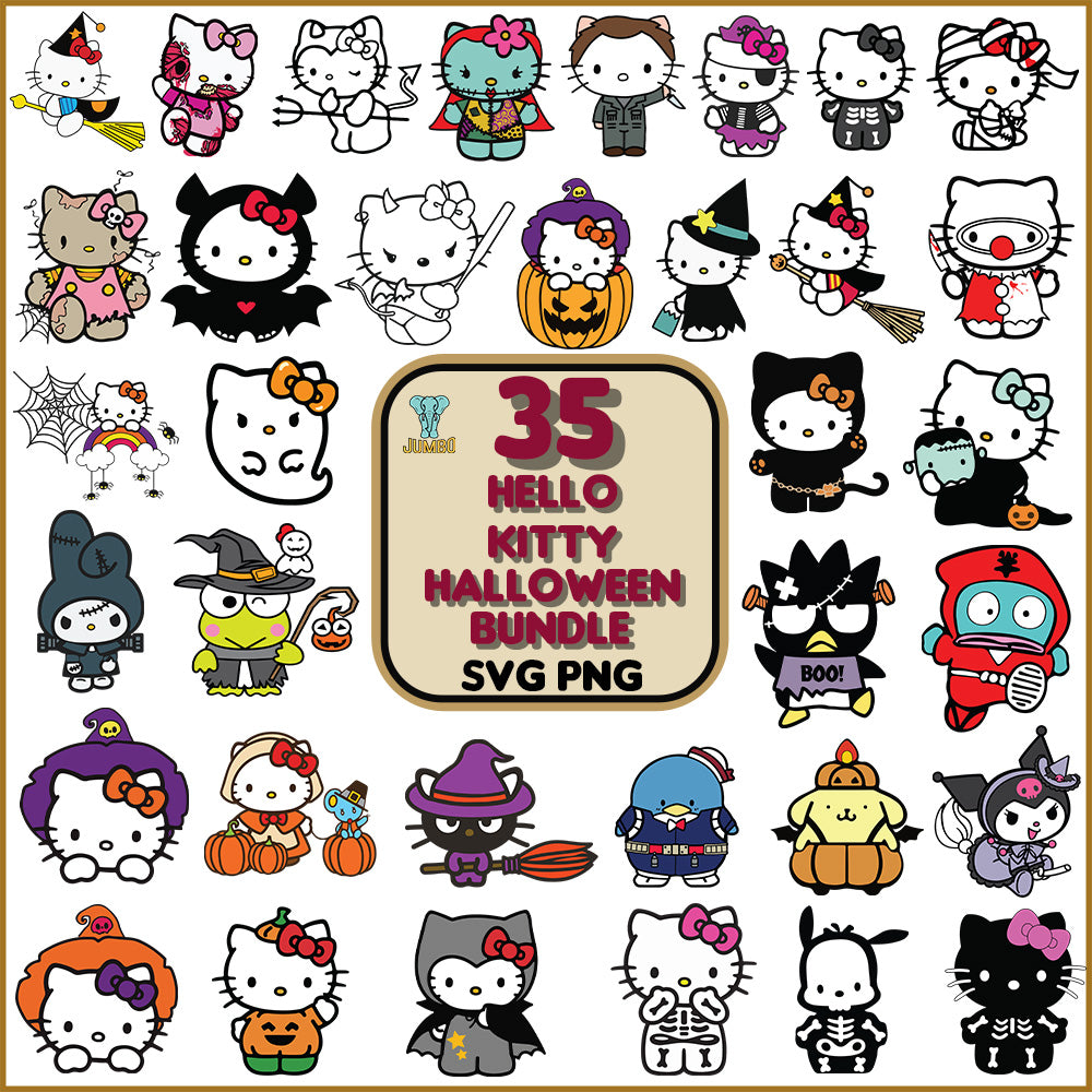 HelloKittyHalloweenSvgBundle