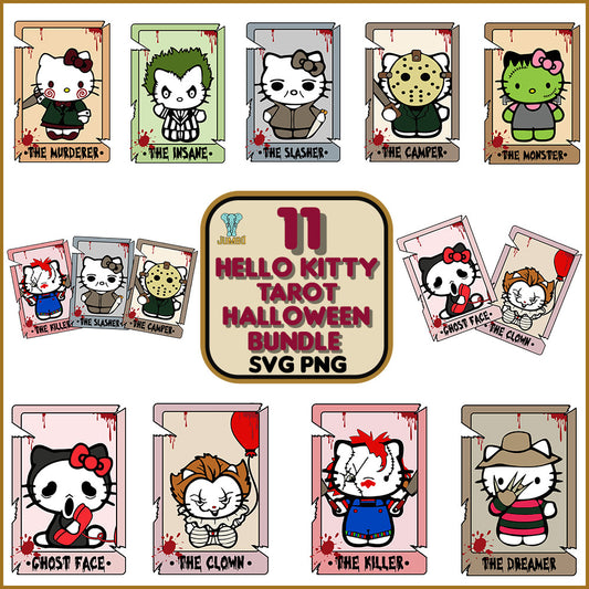 HelloKittyTarotHalloweenSvgBundle