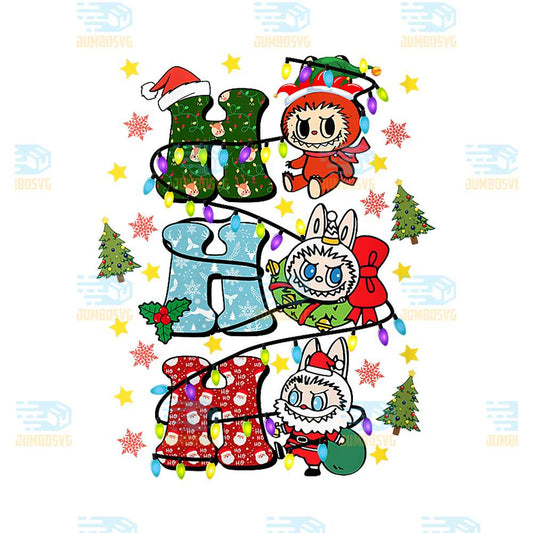 Ho-Ho-Ho-Labubu-Merry-Christmas-Lover-Png