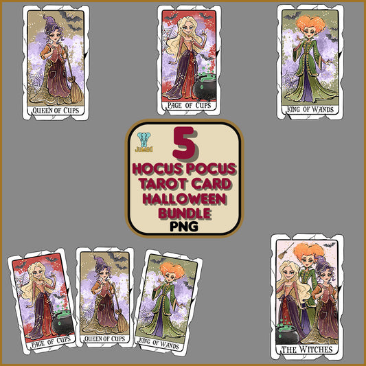 HocusPocusTarotCardHalloweenPngBundle