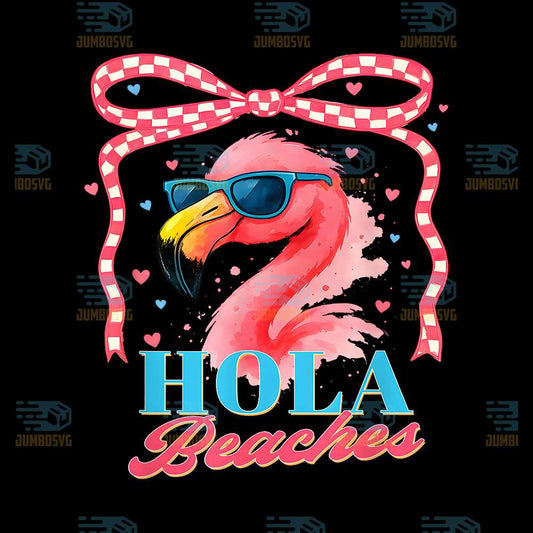 Hola-Beaches-Flamingo-Coquette-Summer-Beach-Vibes-Png