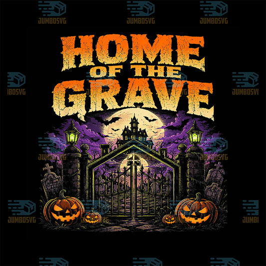 Home-Of-The-Grave-Haunted-Cemetery-Halloween-Svg