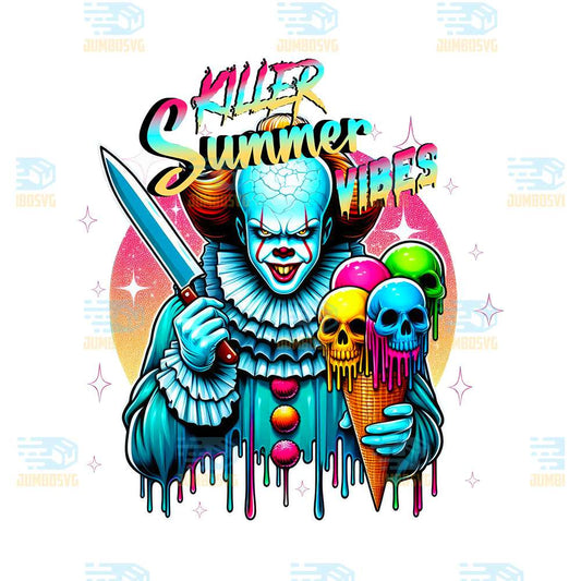 Horror-Pennywise-Killer-Summer-Vibes-Halloween-Png