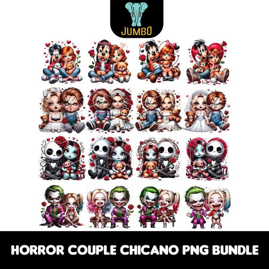 HorrorCoupleChicanoPngBundle