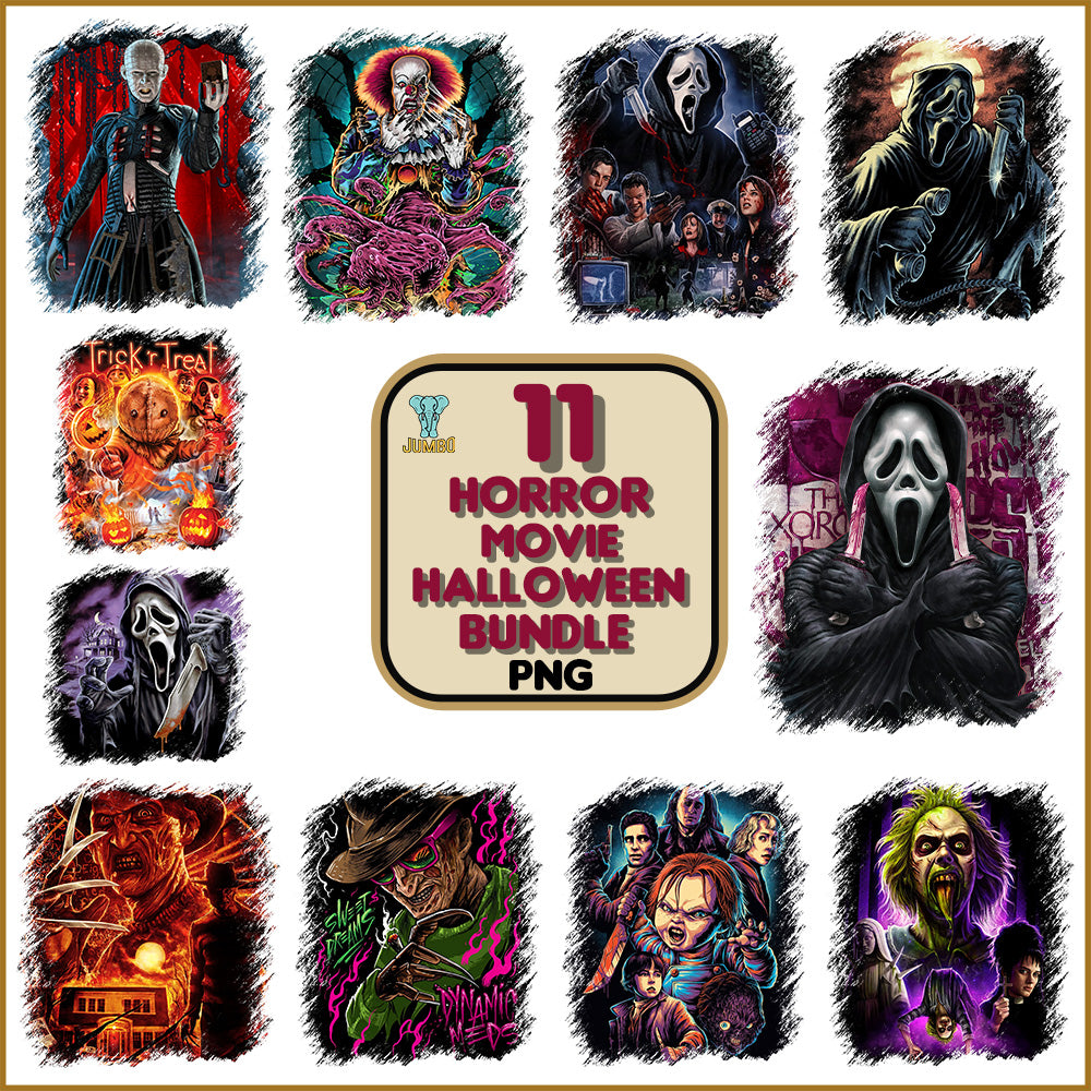 HorrorMovieHalloweenPngBundle1