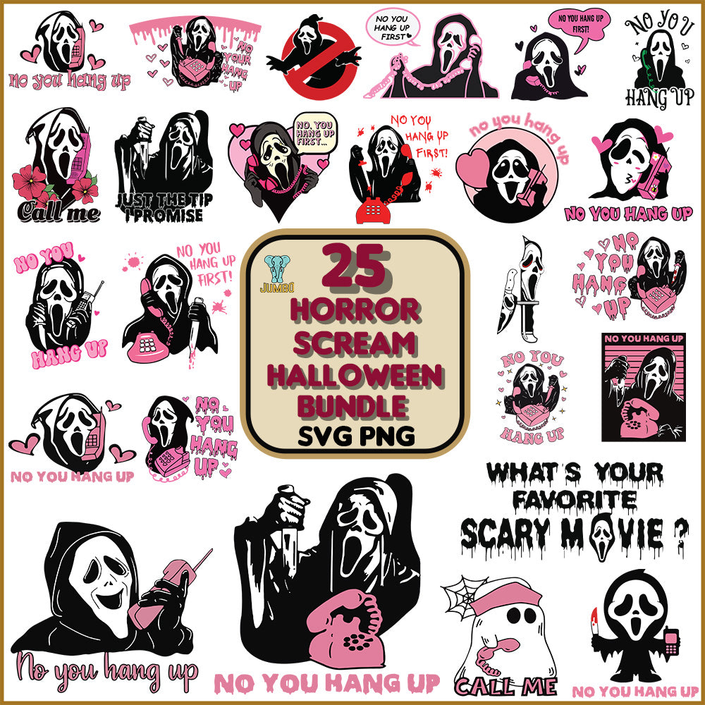 HorrorScreamHalloweenSvgBundle