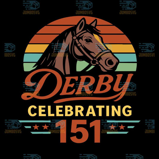 Horse-Derby-Celebrating-151-Svg