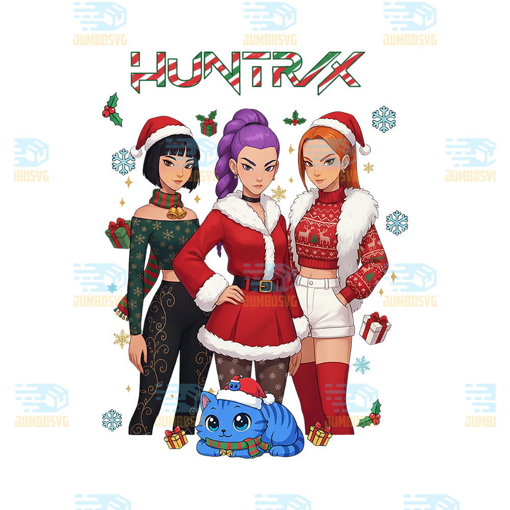 Huntrix-Saja-Girls-Christmas-Png