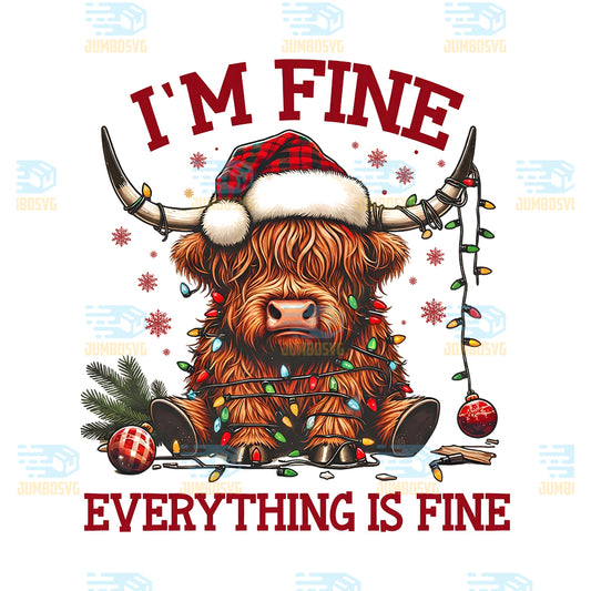 I-m-Fine-Everything-Is-Fine-Cow-Lights-Christmas-Png