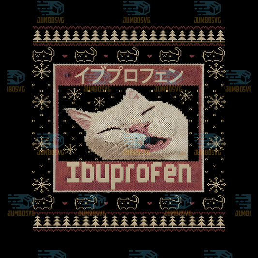 Ibuprofen-Meme-Cat-Christmas-Ugly-Png