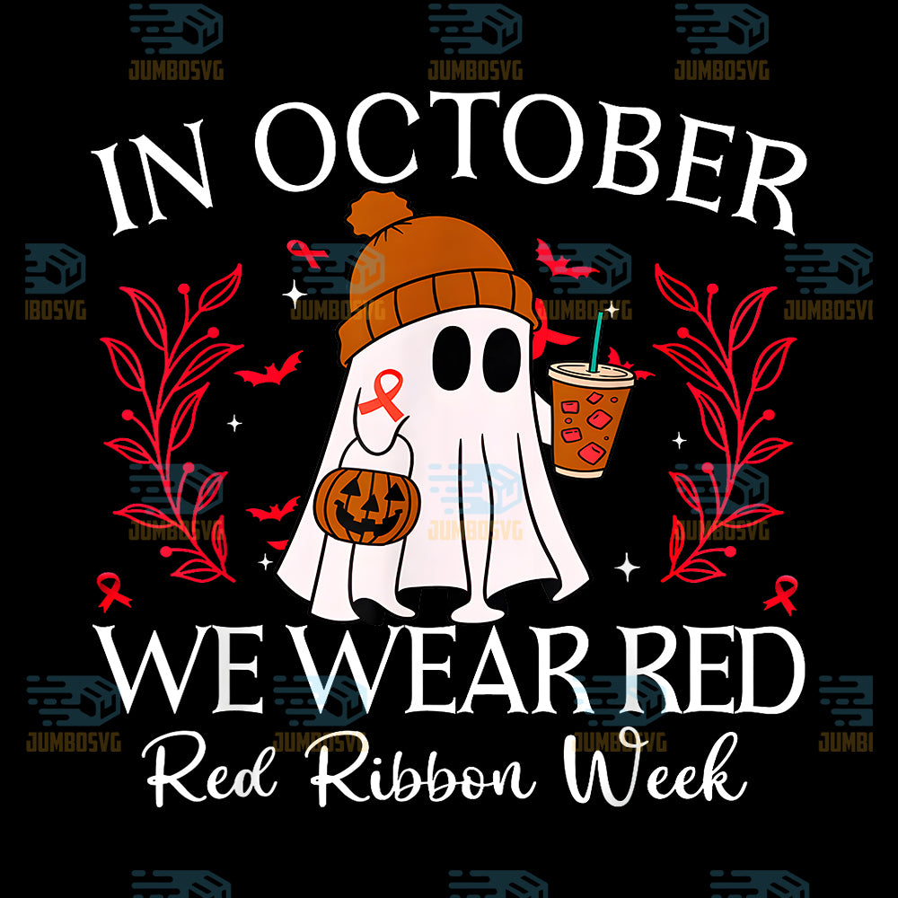 In-October-We-Wear-Red-For-Red-Ribbon-Week-Halloween-Png