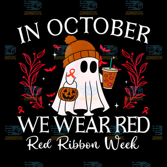 In-October-We-Wear-Red-For-Red-Ribbon-Week-Halloween-Png