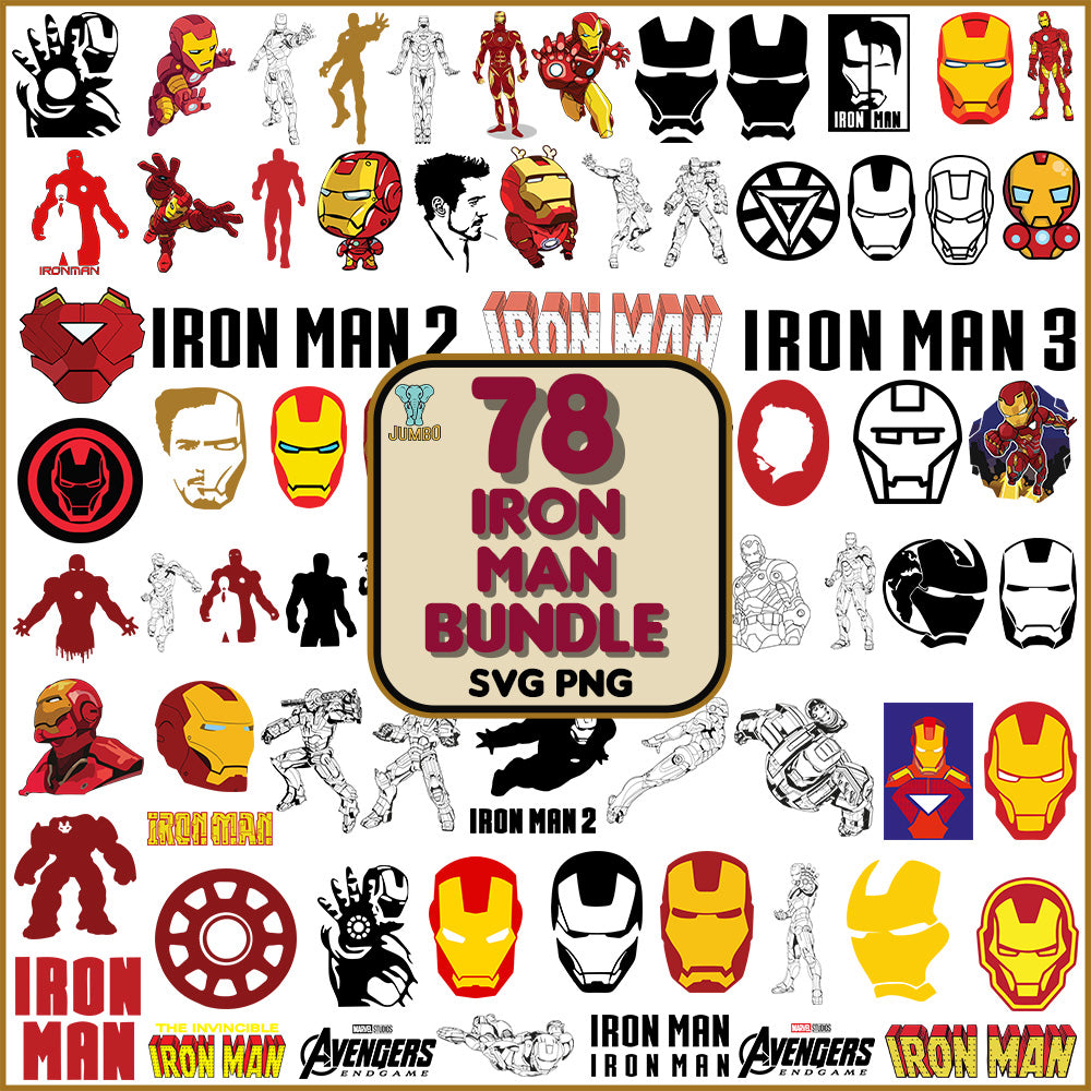 Iron Man Bundle Svg - Jumbosvg