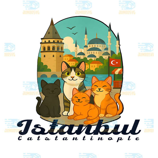 Istanbul-Catstantinople-City-Of-Cats-Png