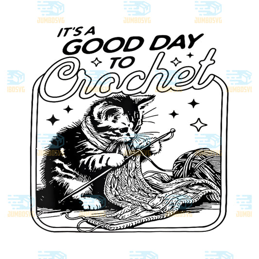 It-s-A-Good-Day-To-Crochet-Girl-Women-Gift-Raglan-Baseball-Png