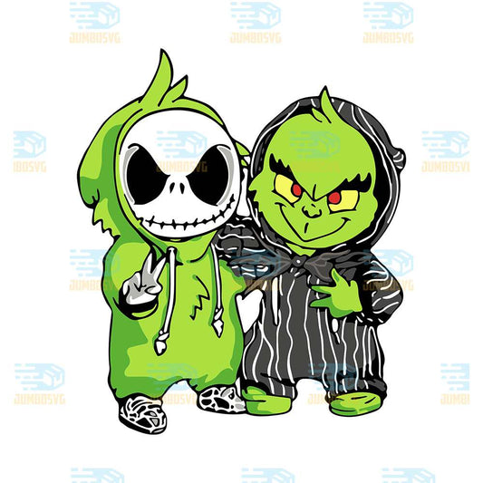 Jack-Skellington-And-Grinch-Christmas-Png