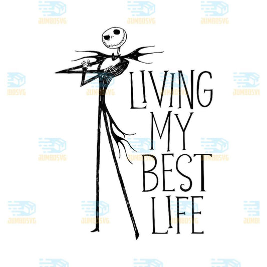 Jack-Skellington-Living-My-Best-Life-Png