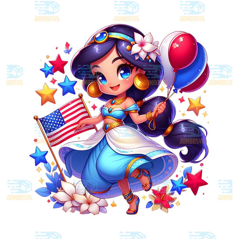 Jasmine-Princess-America-4th-Of-July-Png