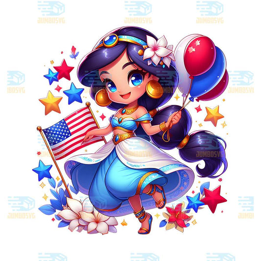 Jasmine-Princess-America-4th-Of-July-Png