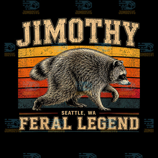 Jimothy-Feral-Legend-Meme-Retro-Sunset-Svg