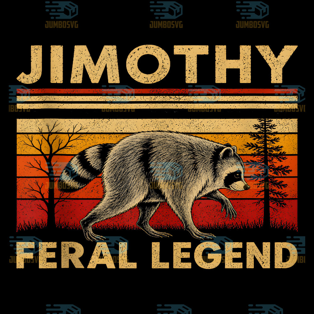 Jimothy-Feral-Legend-Raccoon-Meme-Svg