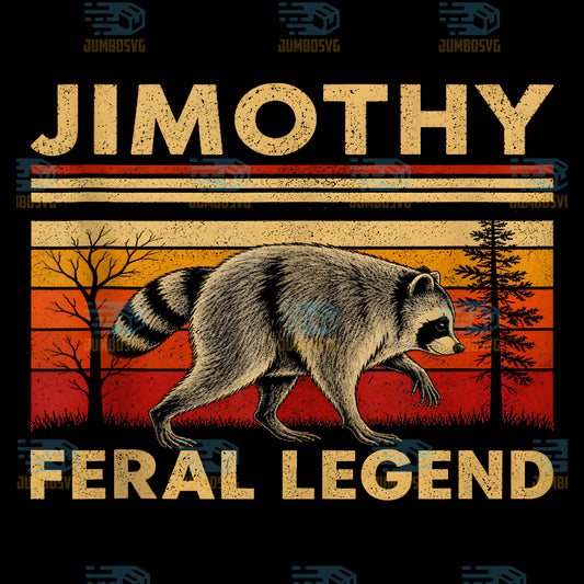 Jimothy-Feral-Legend-Raccoon-Meme-Svg