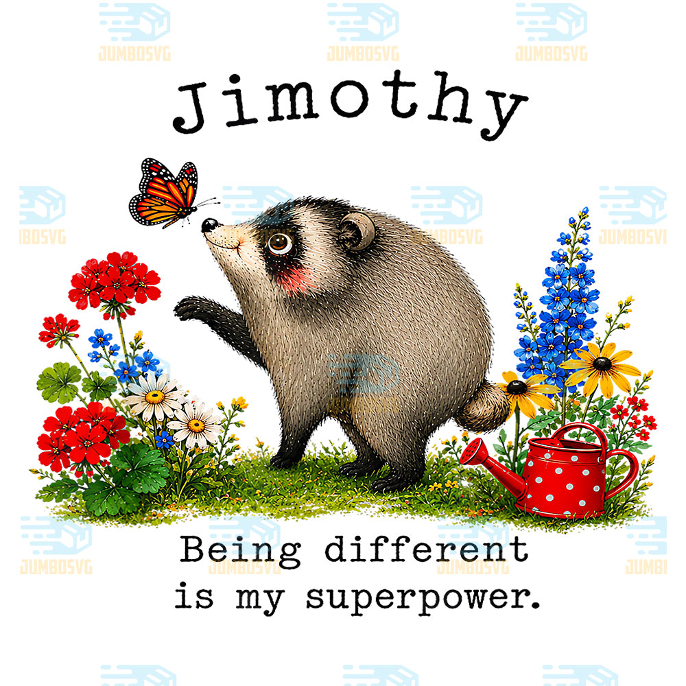 Jimothy-Opossum-Being-Different-Is-My-Superpower-Svg