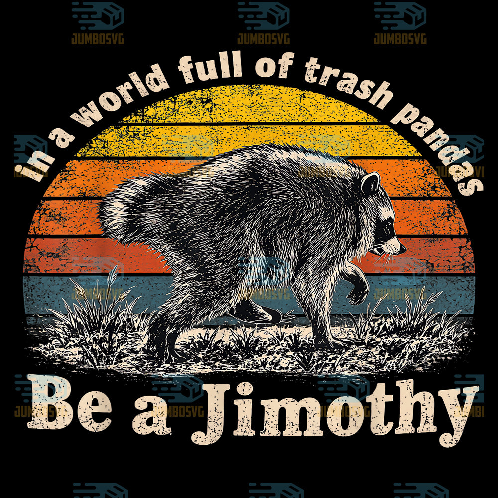 Jimothy-Seattle-Legend-Raccoon-Retro-Sunset-Svg