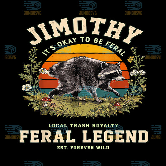 Jimothy-Seattle-Raccoon-Feral-Legend-Cottagecore-Meme-Svg