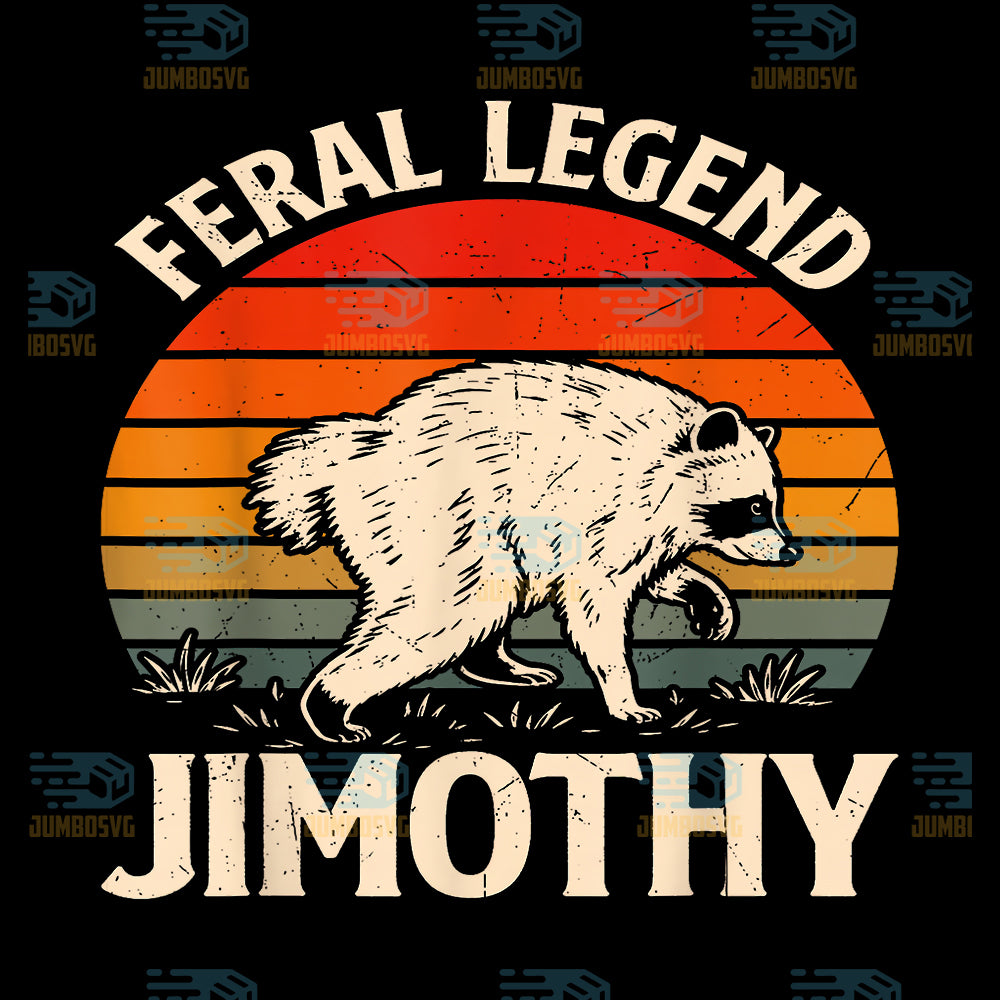 Jimothy-Viral-Raccoon-Feral-Meme-Funny-Panda-Wildlife-Svg