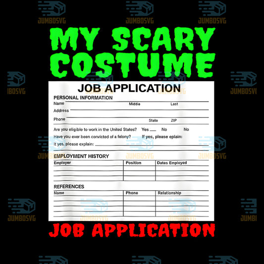 Job-Application-Funny-Scary-Halloween-Costume-Trick-Or-Treat-Png