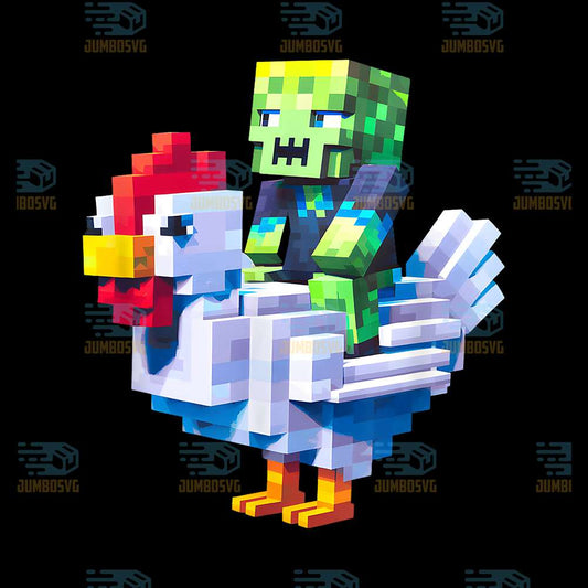 Jock-Chicken-Zombie-Pixel-Art-Gamer-Png