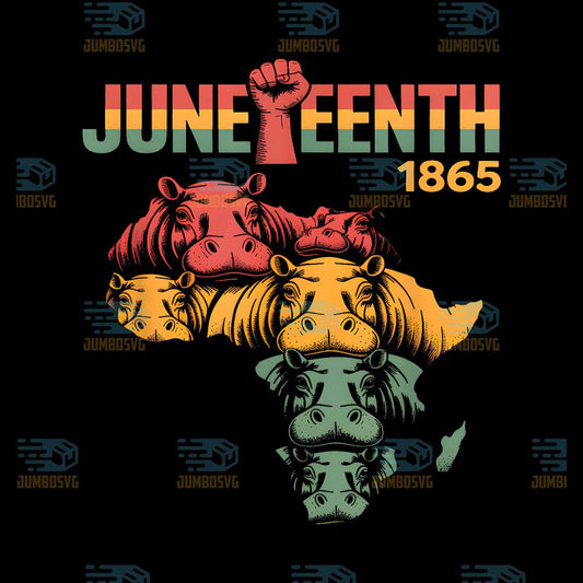 Juneteenth-Hippo-Black-African-June-19th-Png