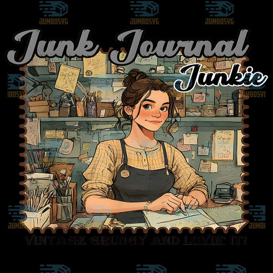 Junk-Journal-Junkie-Vintage-Grungy-And-Lovin-It-Png