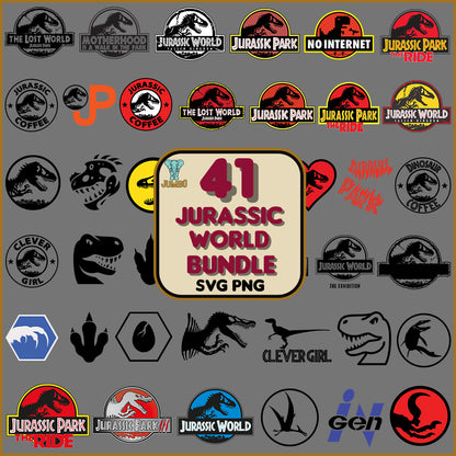 Jurassic World Bundle Svg - Jumbosvg