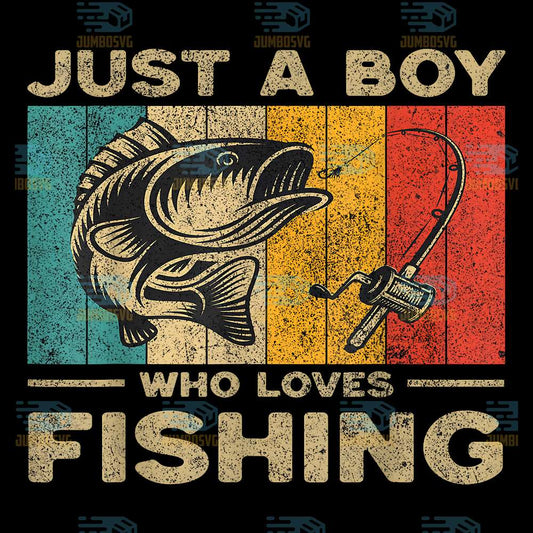 Just-A-Boy-Who-Loves-Fishing-Png