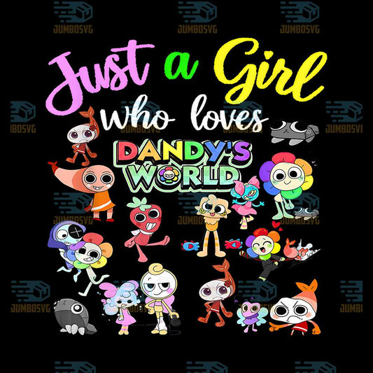 Just-A-Girl-Who-Loves-Dandy-s-World-Costume-For-Girl-Png