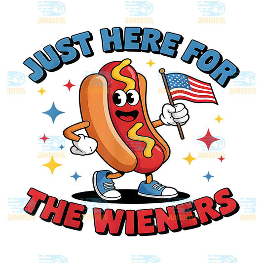 Just-Here-For-The-Hot-Dog-Wieners-4th-Of-July-Png