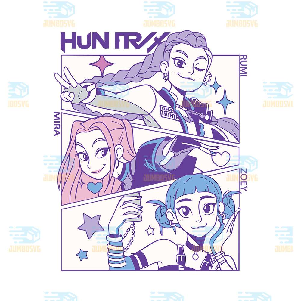 Kpop-Demon-Hunters-Huntrix-Svg
