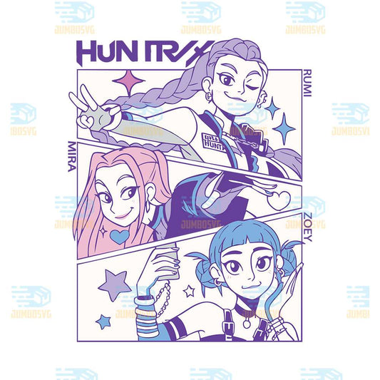 Kpop-Demon-Hunters-Huntrix-Svg