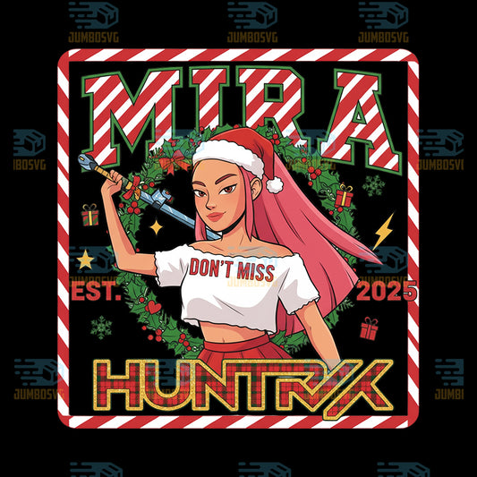 Kpop-Demon-Hunters-Mira-Est-2025-Huntrix-Christmas-Png