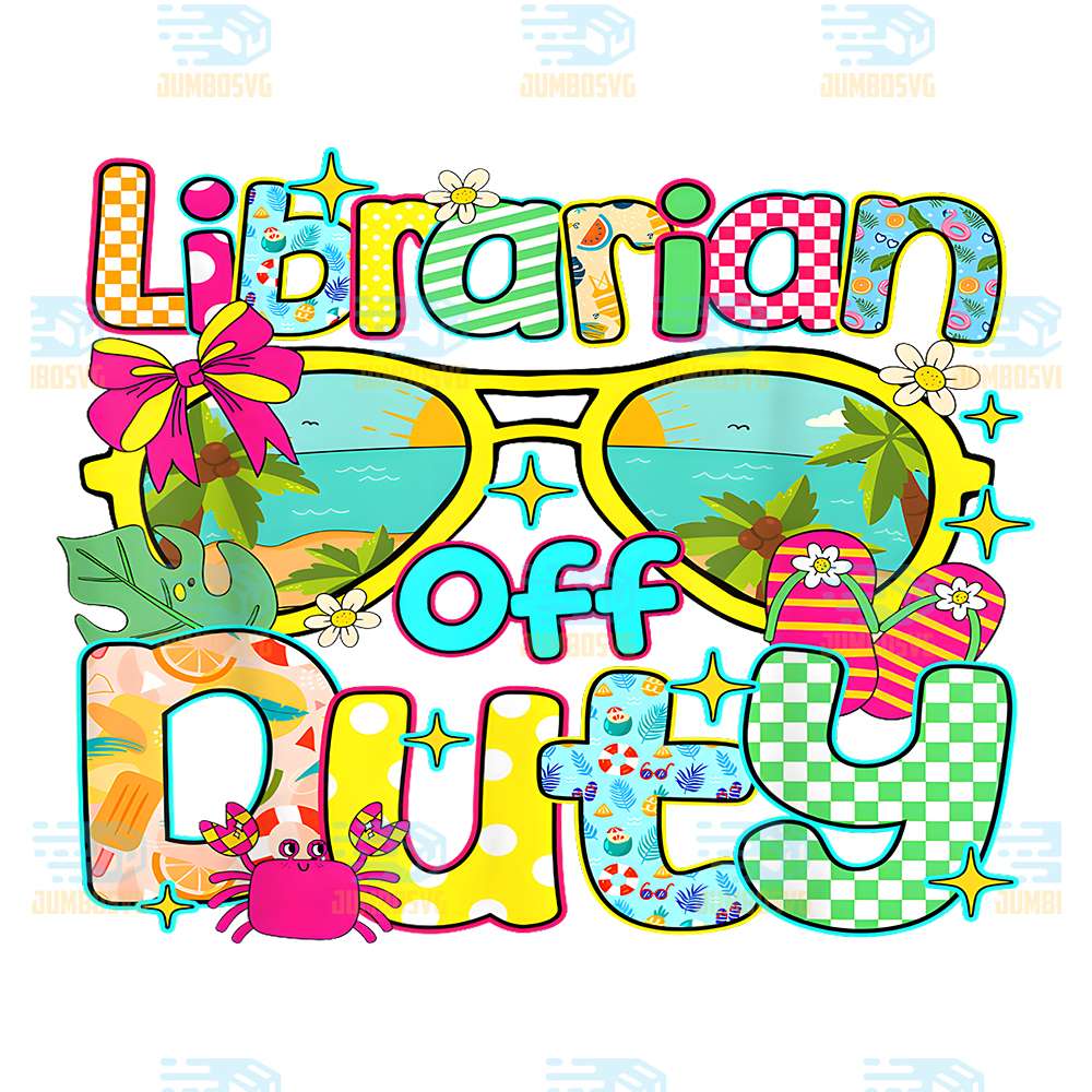 Librarian-Off-Duty-Hello-Summer-Png